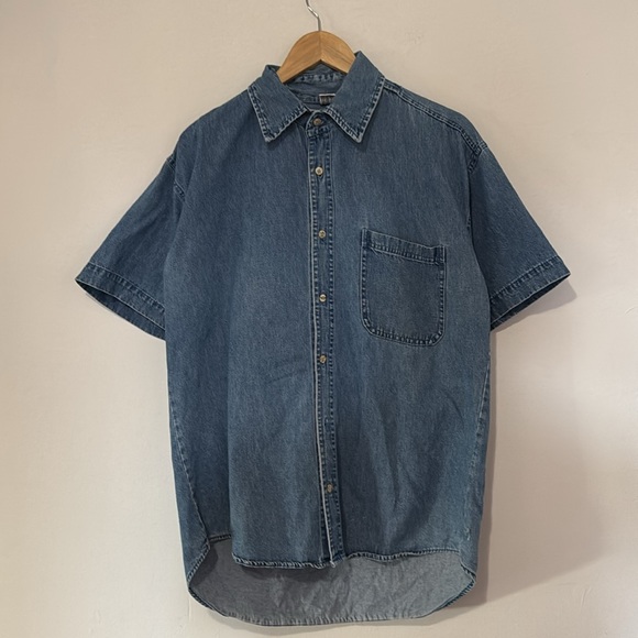 Vintage Looney Tunes Denim Shirt / Medium / 90s / Embroidered Logo - Picture 3 of 7